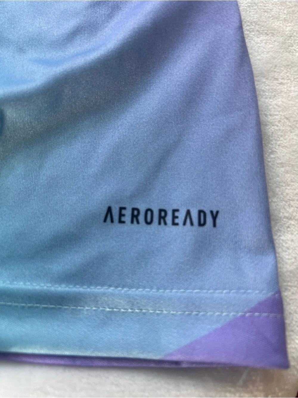 adidas Arsenal Gradient Jersey in Light Blue & Purple